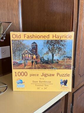 SunsOut Old Fashioned Hayride Dave Bar house 1000 Piece Jigsaw Puzzle - New